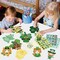 48Pcs St. Patricks Day Craft Kits Make Your Own Shamrock Face Stickers Gift Tags Irish Holiday DIY Art Crafts Hanging Ornament Decorations for Spring Home Classroom School Party Games Activities Gifts